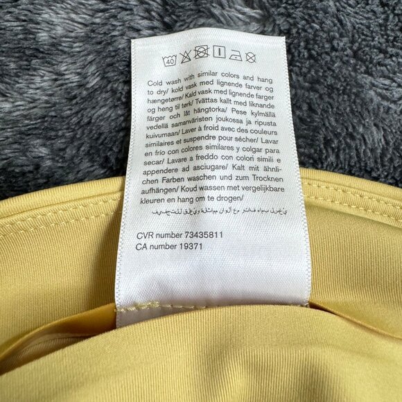 Girlfriend Collective sport legging High rise SZ small yellow activewear gym new - Picture 10 of 11